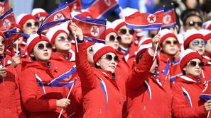 navijačice Severna Koreja OI 2018 Pyeongchang