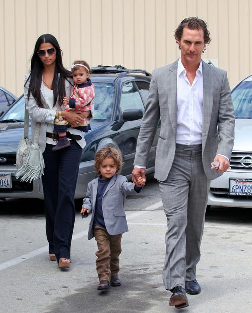Matthew McConaughey, Camilla Alves, Levi McConaughey, Vida McConaughey