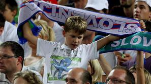 slovenija španija prva tekma Stožice  dvorana navijači