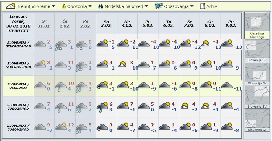Modelska napoved za deset dni | Avtor: Arso