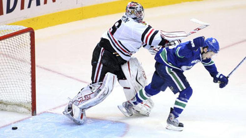 Nikolaj Khabibulin ne mara prejemati zadetkov.