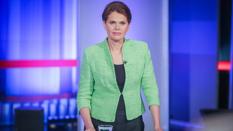 Alenka Bratušek na soočenju predsednikov strank