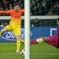 sport 02.04.13. nogometas Barcelone Lionel Messi na tekmi proti PSG v cetrtfinal