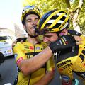 Wout van Aert in Tom Dumoulin