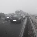Verižno trčenje na pomurski avtocesti
