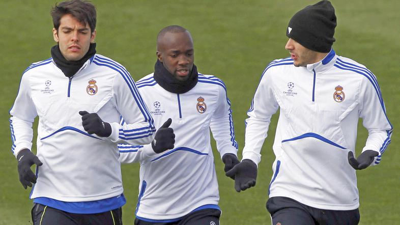 Kaka (levo), Lass Diarra in Karim Benzema