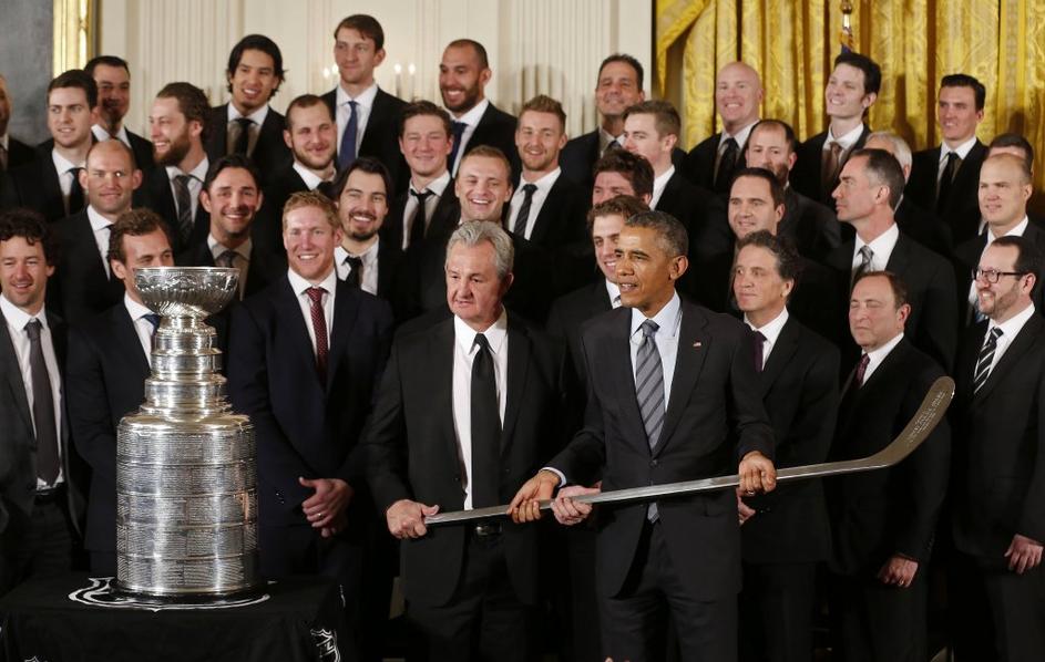 barack obama los angeles kings anže kopitar sprejem bela hiša
