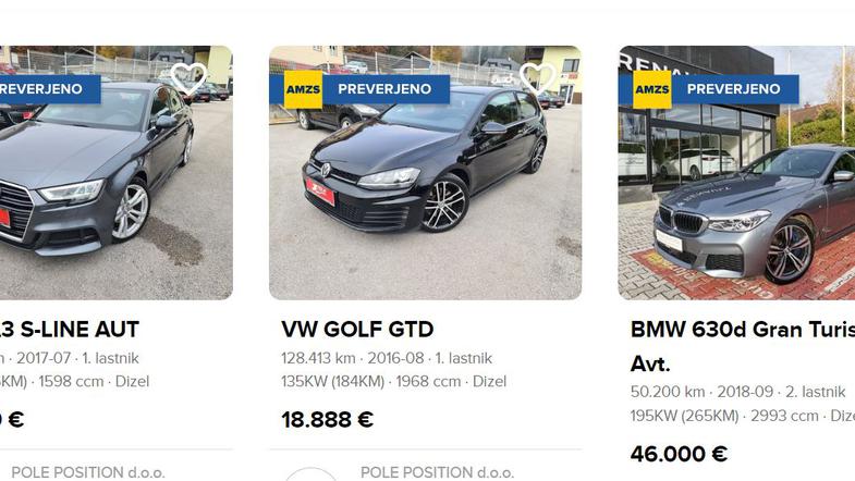 Rabljeni avtomobili na Doberavto