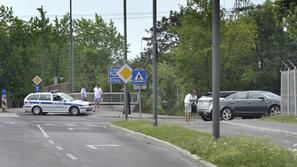 Prometna nesreča v Ljubljani.