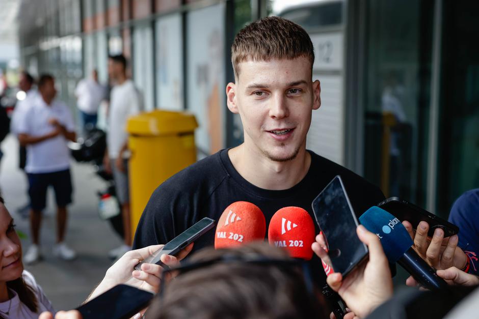 medijski termin moške košarkarske reprezentance KZS, Luka Ščuka | Avtor: Saša Despot