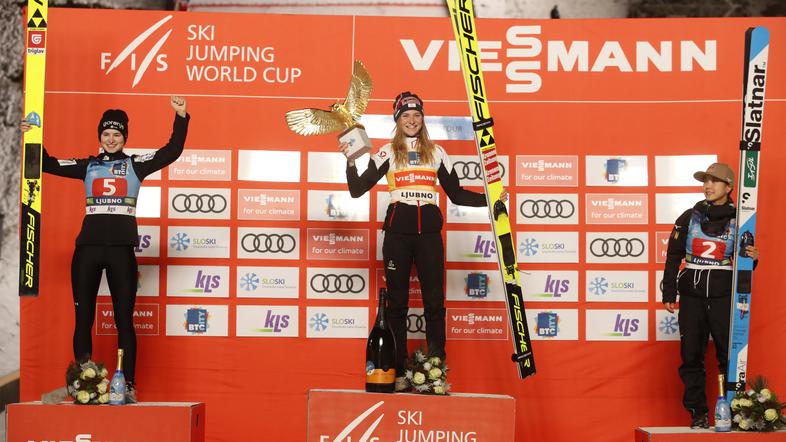 Nika Križnar Marita Kramer Sara Takanashi Ljubno