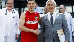 Villa Villalon Atletico Madrid prestop Barcelona zdravniški pregled