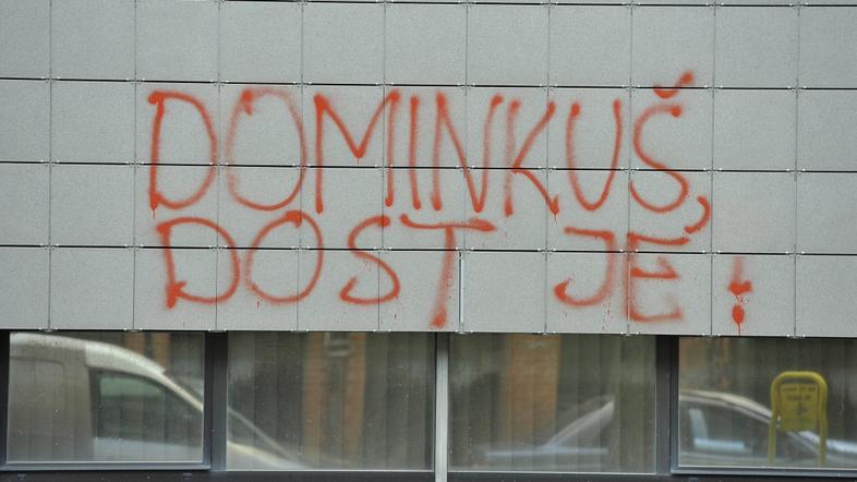 Grafiti na ministrstvu