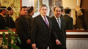 Brown in Maliki sta danes dorekla datum umika britanskih sil iz Iraka.