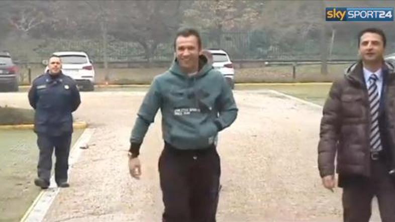 Antonio Cassano Milanello AC Milan povratek operacija obisk