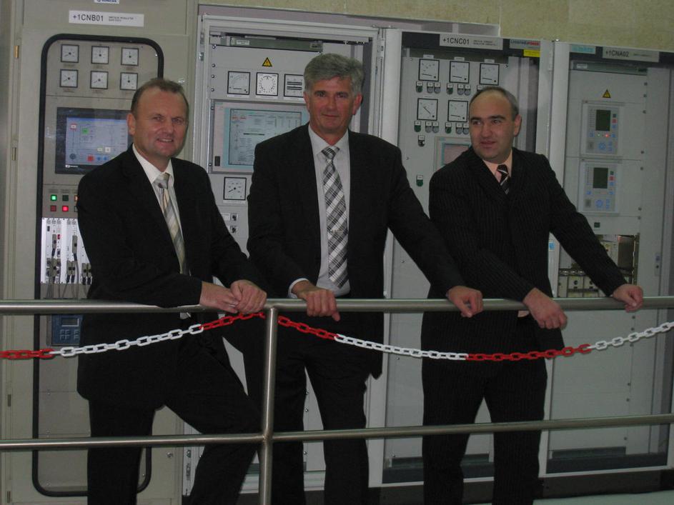 Anton Koselj, Drago Polak in Blaž Jasnič (na fotografiji z leve) v prenovljeni s