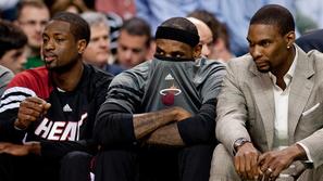 Wade James Bosh Boston Celtics Miami Heat NBA klop