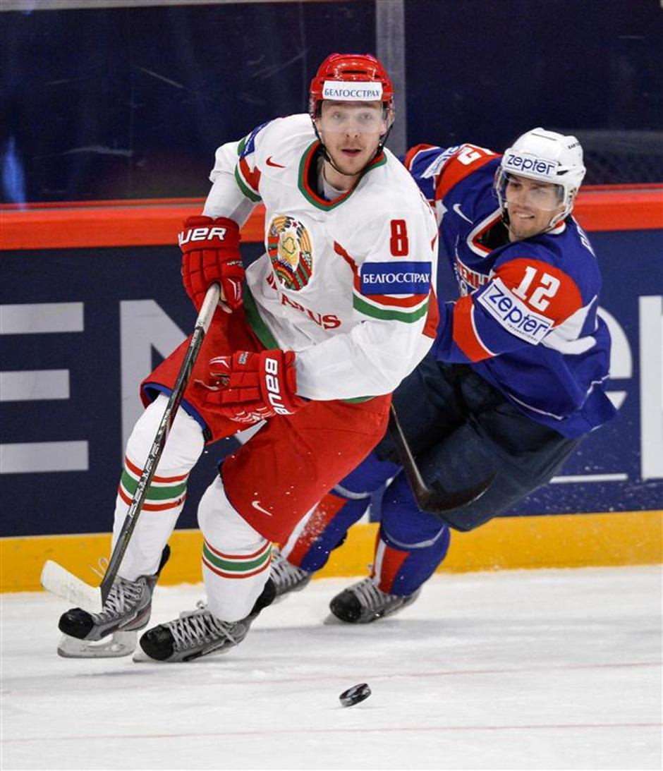David Rodman Šinkevič Belorusija Slovenija SP svetovno prvenstvo Stockholm | Avtor: EPA