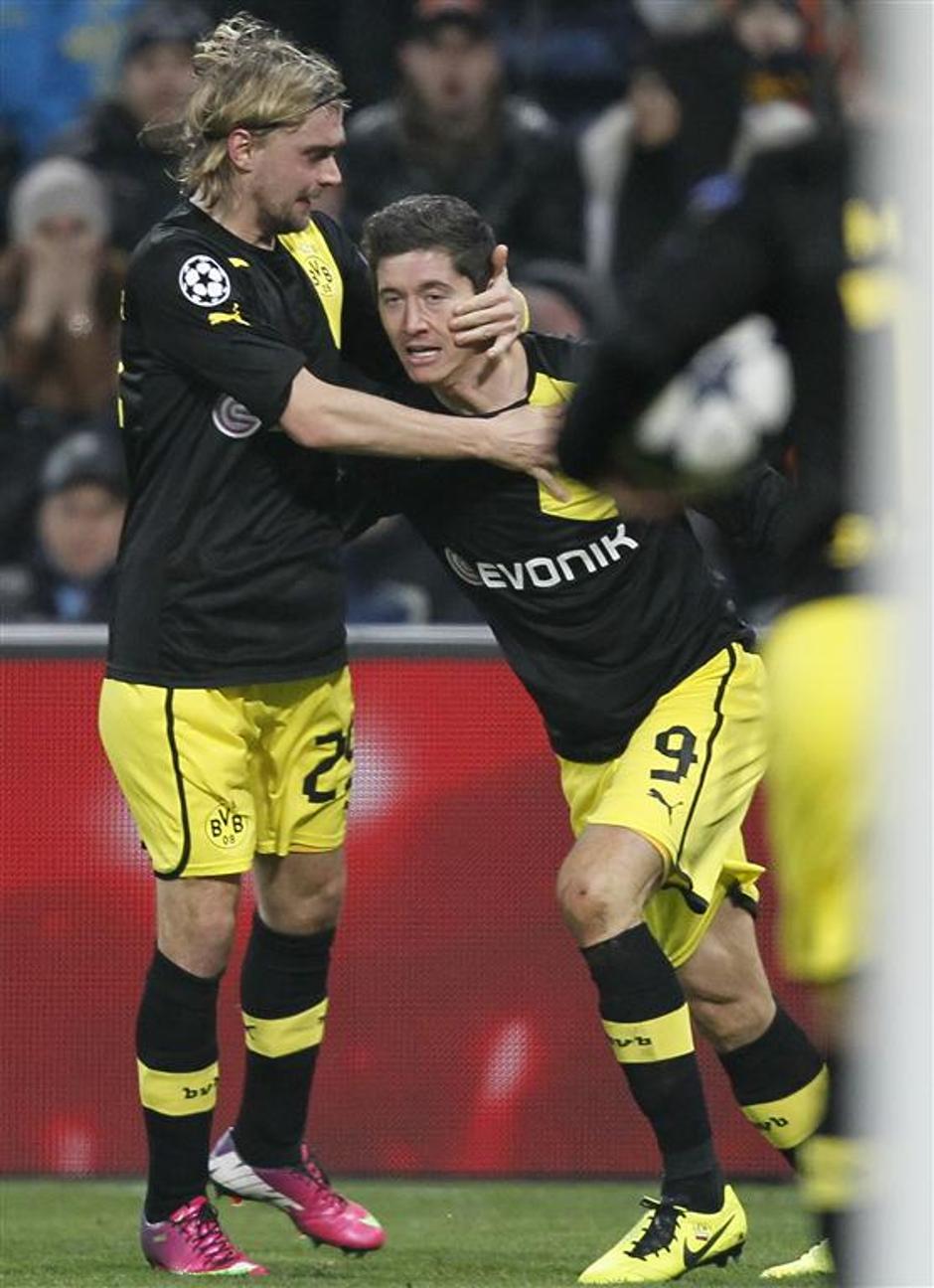 Lewandowski Schmelzer Šahtar Doneck Borussia Dortmund Liga prvakov osmina finala | Avtor: EPA