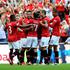 Van Persie Giggs Vidić Manchester United Wigan Athletic Community Shield superpo