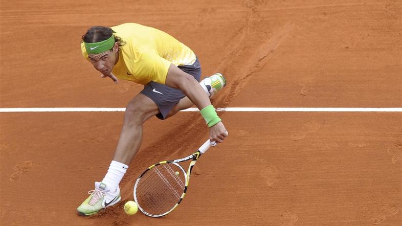 Rafael Nadal je v osmini finala odigral šest iger in se uvrstil med osem. (Foto: