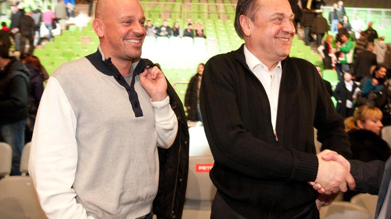 Ljubljanski župan Zoran Jankovič in sin Damijan