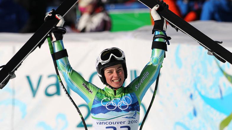 olimpijske igre Vancouver 2010 Whistler superveleslalom Tina Maze srebro