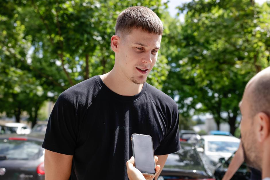 medijski termin moške košarkarske reprezentance KZS, Luka Ščuka | Avtor: Saša Despot