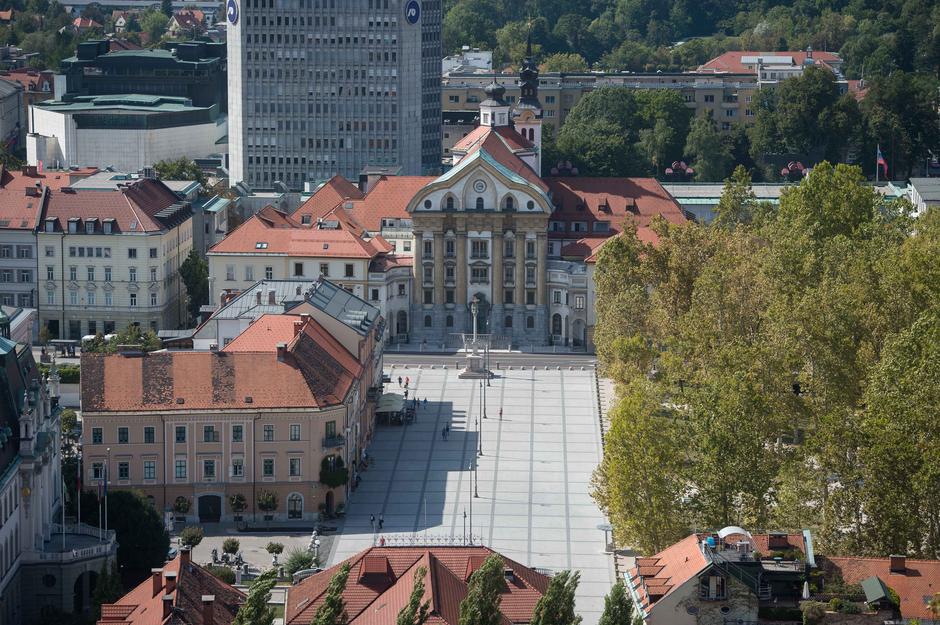 Ljubljana iz ljubljanskega gradu. | Avtor: Anže Petkovšek