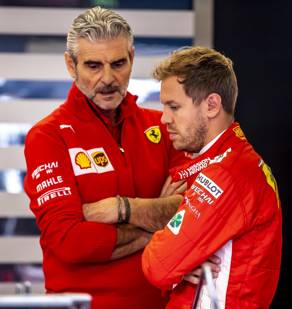 maurizio arrivabene sebastian vettel | Avtor: Epa