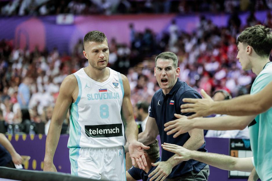 eurobasket 2025 Katovice slovenija poljska, edo murić, greg st. jean | Avtor: Saša Despot