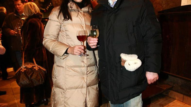 Leo Ivanjko, na fotografiji s svojo partnerico Klementino Ihanec, ki je predsedn