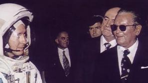 Posnetek iz filma o jugoslovanskem vesoljskem programu.