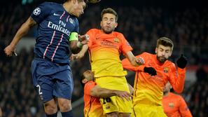 Thiago Silva Alba Pique PSG Paris Saint Germain Barcelona četrtfinale Liga prvak
