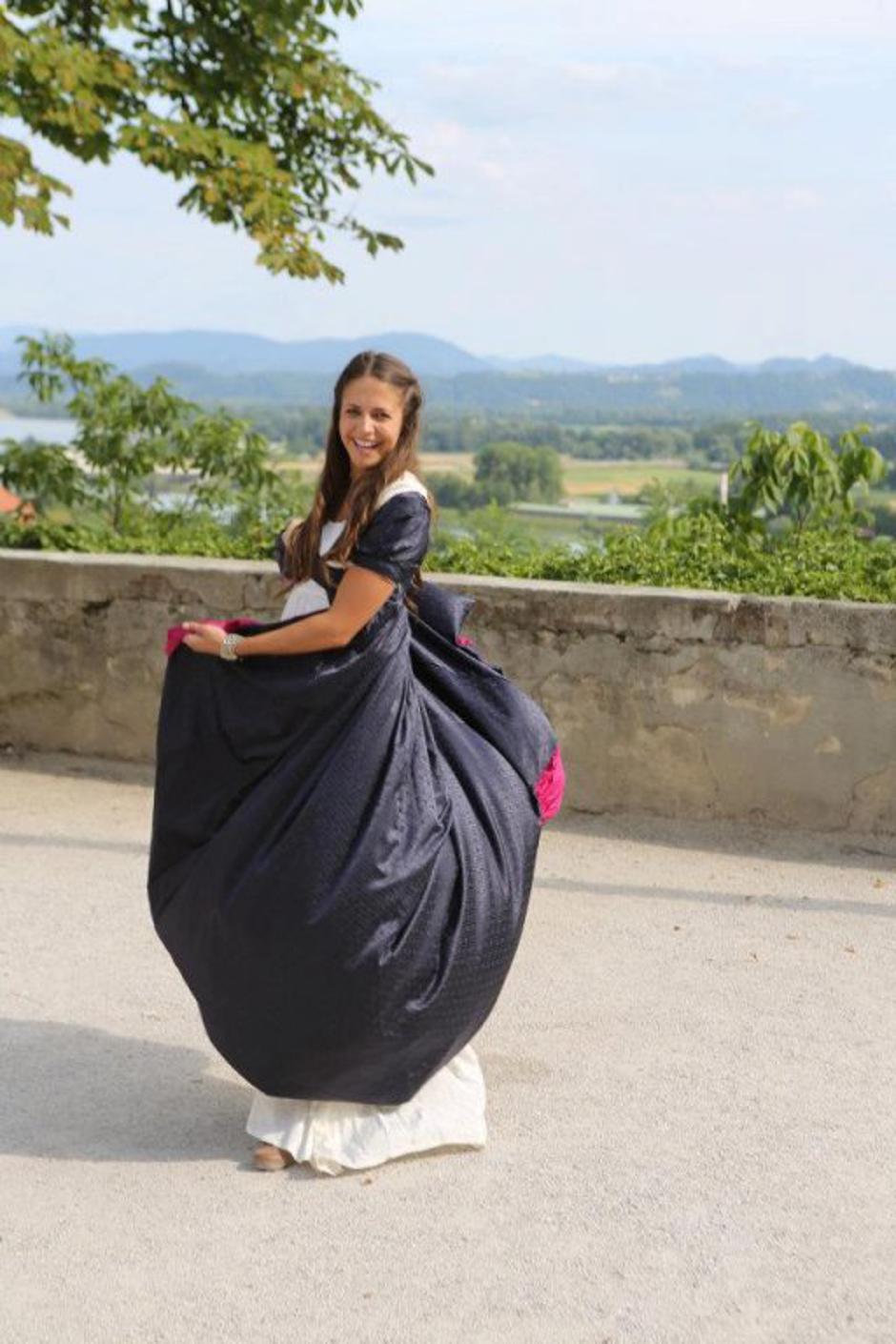 Ashley Colburn na Ptujskem gradu | Avtor: Facebook/Ashey Colburn