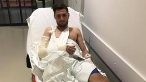 Nikola Gatarić zlomljena roka