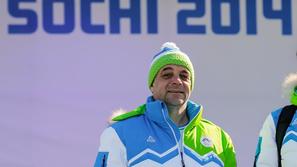 Matjaž Kopitar Soči dvig slovenske zastave v olimpijski vasi