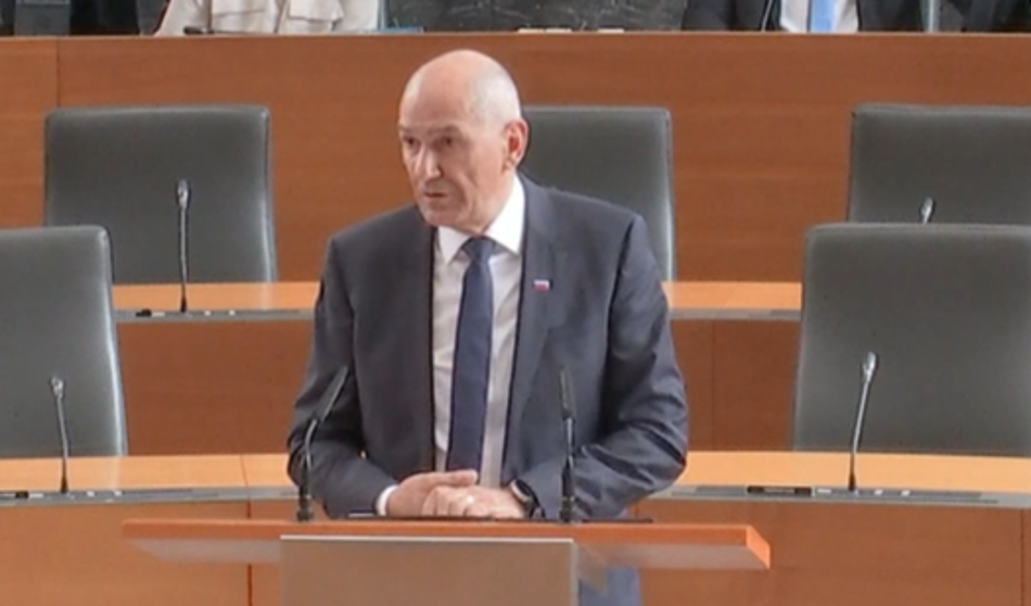 Janša v nagovoru v DZ razkril, da se bivši premier bori s težko boleznijo