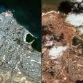 Libija Derna poplave satelit