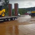 Poplavljeno cestišče v Trebnjem