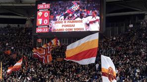Abidal Muamba Roma Genoa Olimpico Rim sporočilo podpora semafor Serie A