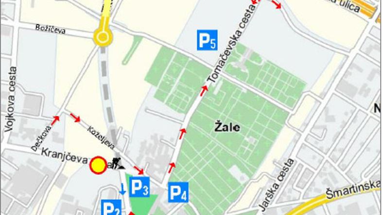 Parkiranje ob Žalah 