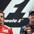 Vettel Alonso VN Indije New Delhi stopničke Red Bull Ferrari
