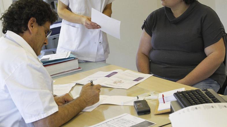 Zdravnik in debela oseba