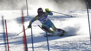 Mitja Dragšič je na zadnji slalomski tekmi v Garmisch-Partenkirchnu kot najboljš