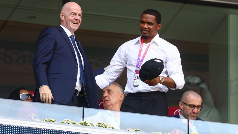 Gianni Infantino in Samuel Eto'o