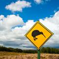 Prometni znak v Novi Zelandiji.