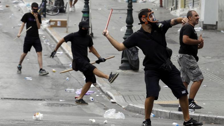 Protivladni protesti v Grčiji