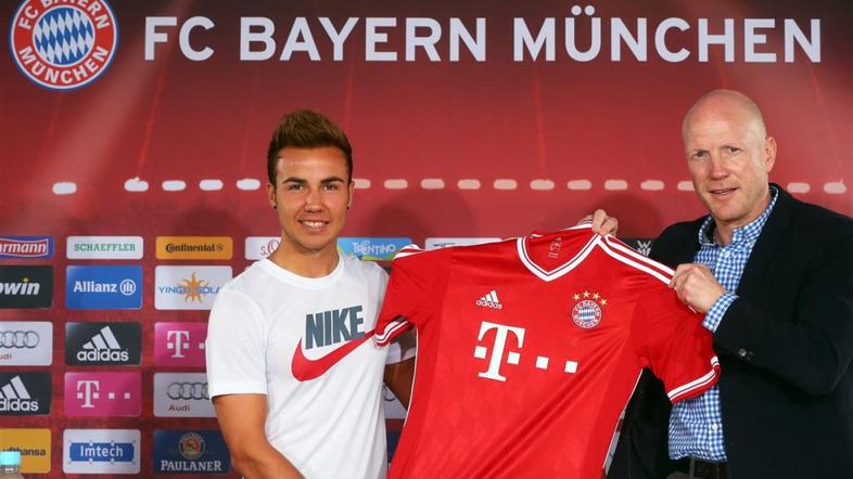 Sammer Götze Bayern München novinarska konferenca predstavitev novi igralec