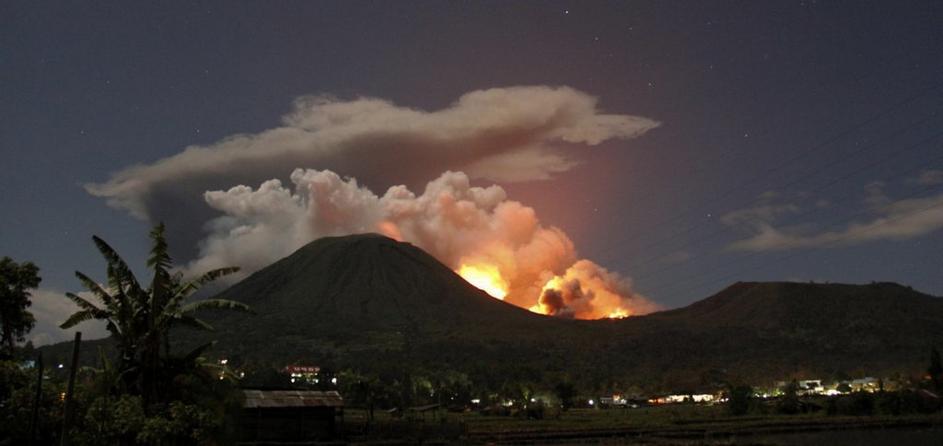 Vulkan v Indoneziji